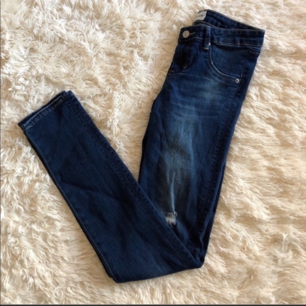 Hudson Ultra Skinny Distressed Jeans/Hudson Jeans